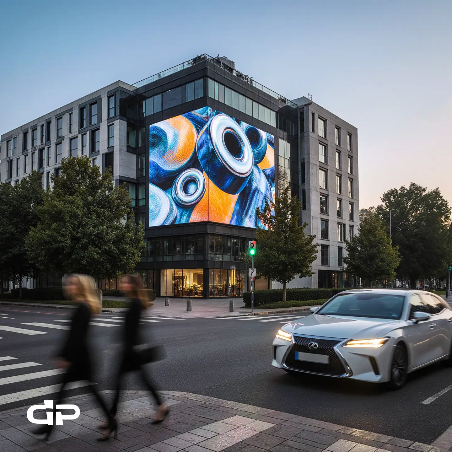 Рекламный LED-экран для офисного здания в Кемерово, фотография 4