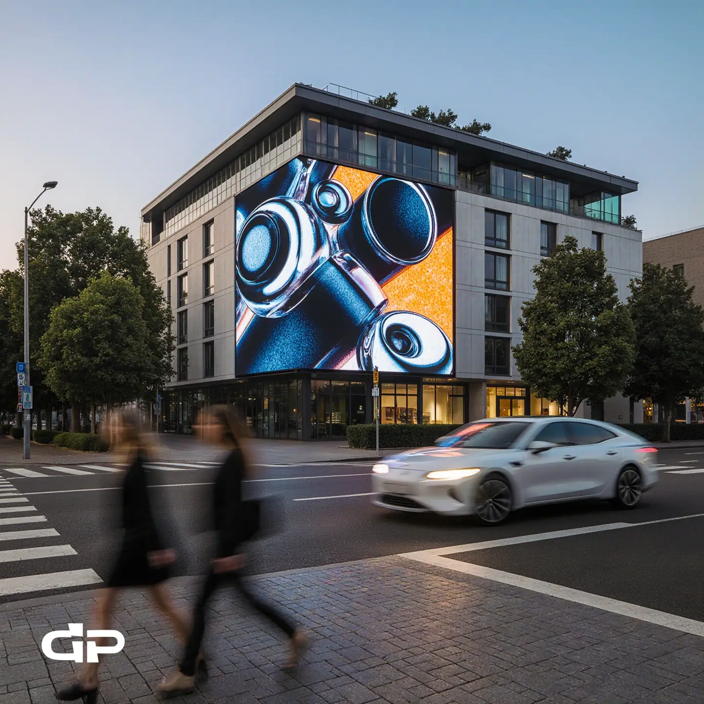 Рекламный LED-экран для&nbsp;офисного здания в&nbsp;Кемерово